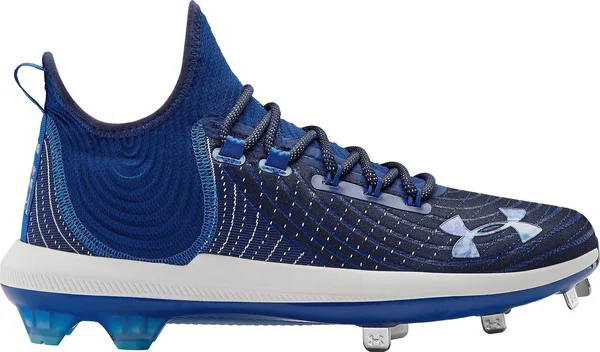 Under Armour Harper 4 Low St - Mens Metal Cleats - Royal/Royal - Size 12.5