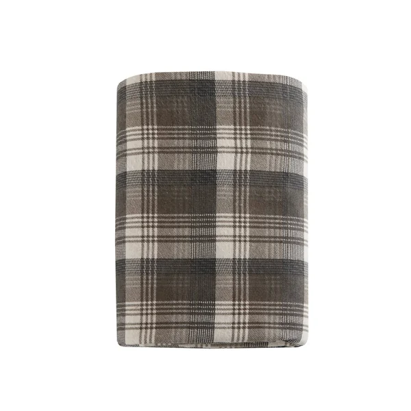 Woolrich Cotton Flannel Brown Sheet Set - Cal King