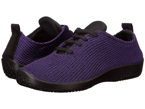 Arcopedico Women's LS Tie Knit Oxford - Purple Plum, 8