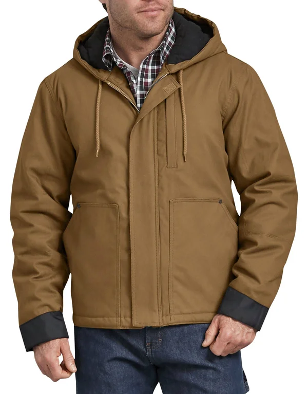 Dickies Men's Duck Flex Mobility Jacket, TJ376, Brown Duck