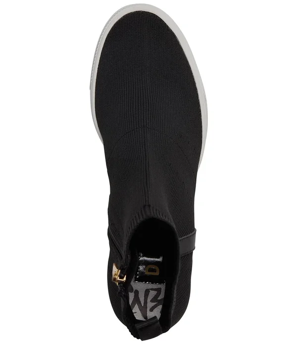Dkny Cali Wedge Sneakers - Black/ Gold Hardware