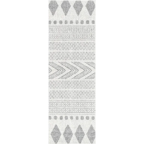 nuLOOM Shaina Tribal Area Rug, 6& 7x22 x 9&, Grey