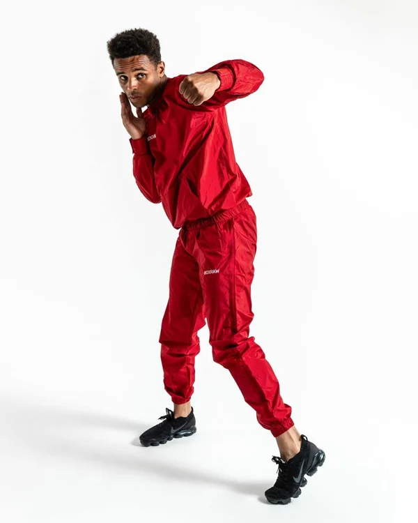 BOXRAW Men Hagler Sauna Suit - Red, BOXRAW S