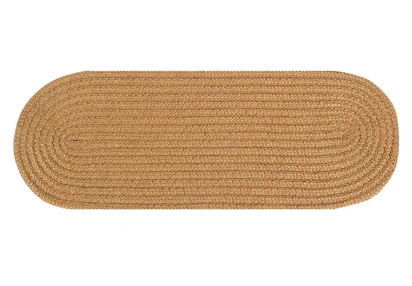 Better Trends Country Braid Collection Is Durable and Stain Resistant Reversible Indoor Area Utility Rug - Straw Solid 24x22 x 1