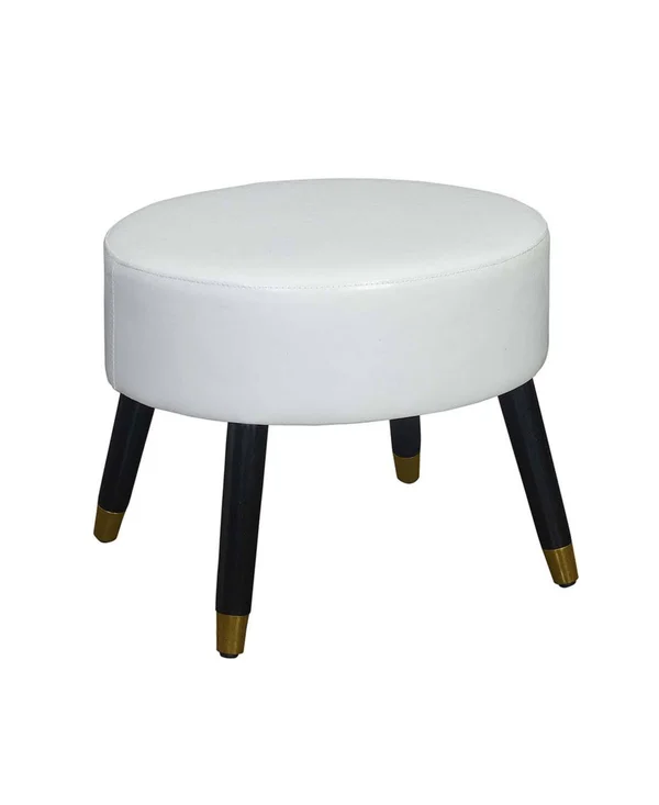 Convenience Concepts Designs4Comfort Mid Century Ottoman Stool - Black