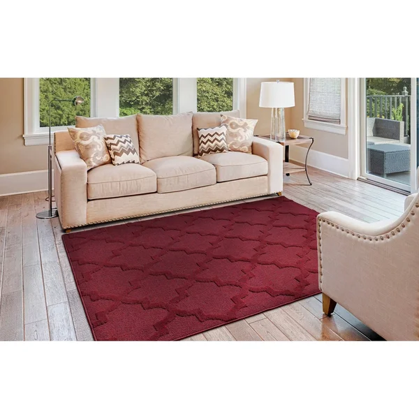 Garland Rug Quatro 5 ft. x 7 ft. Area Rug Cinder Gray