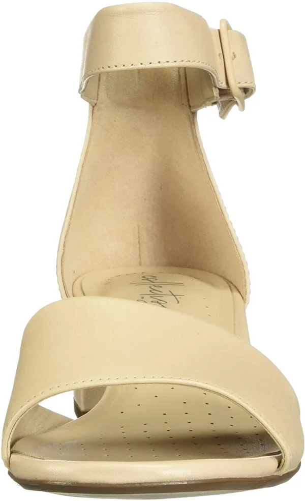 Clarks ELISA Dedra Sandal, 6, Leather