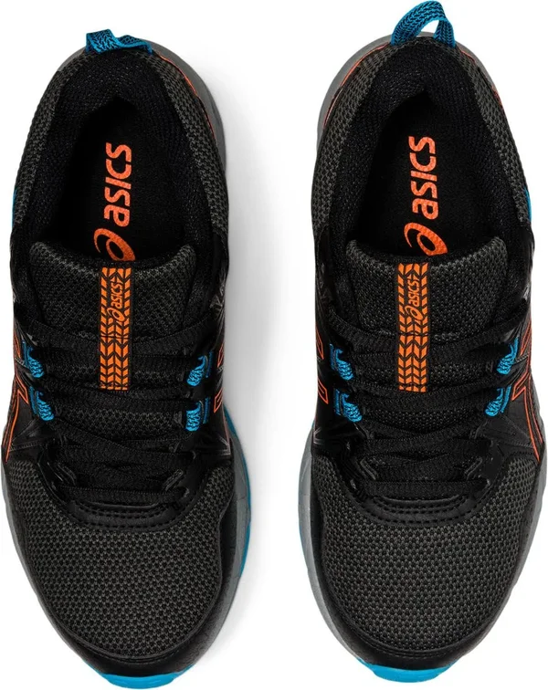 Asics Gel Venture 8 GS Junior Trail Running Shoes - Black-3.5