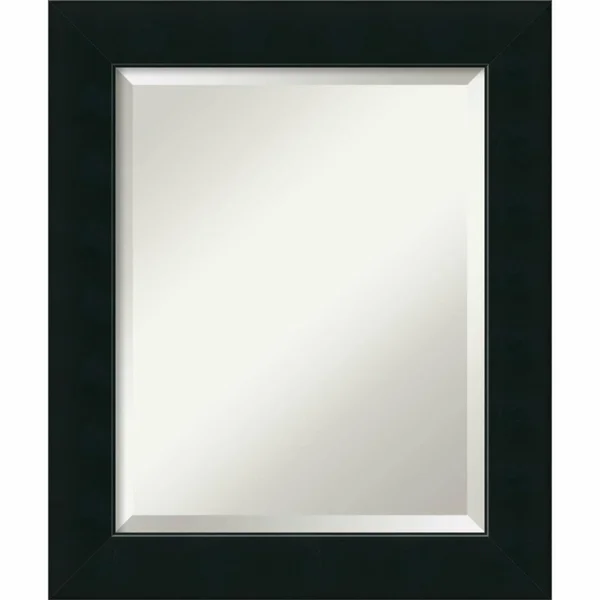 Bathroom Mirror Large - Corvino Black 33 x 27-Inch, Amanti Art