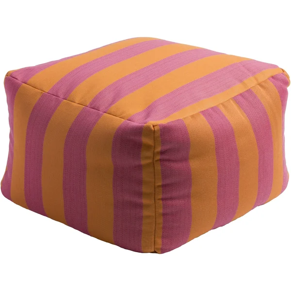 Surya Finn Cube Pouf