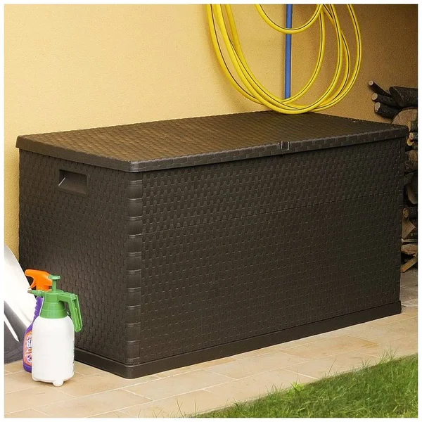 vidaXL Garden Storage Box Brown 47.2x22x22x22x24.8x22
