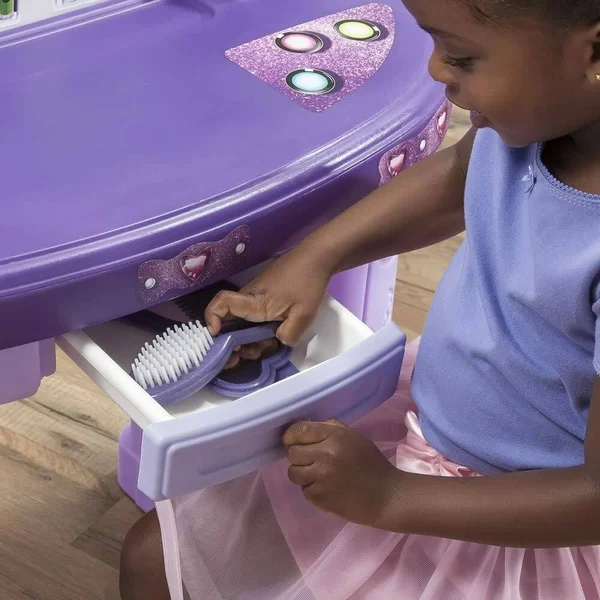 Step2 Pretty & Posh Kids Vanity Set with Stool
