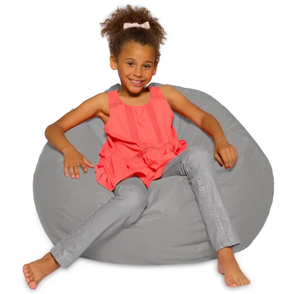 Posh Creations Bean Bag Chair - Pink, Size: Large-38in