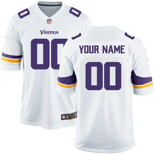 Nike Men's Minnesota Vikings Customized White Game Jersey Size: Large