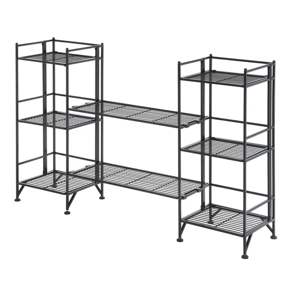 Convenience Concepts Xtra Storage 4 Piece Metal Folding Shelf (White)