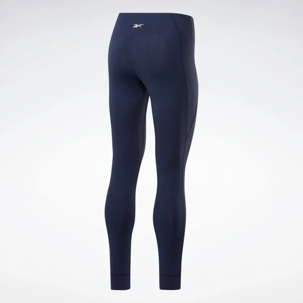Reebok Women's Lux 2 Graphic Training Tights in Blue/Vector Navy Size X-Small, Polyester/Spandex/Jacquard