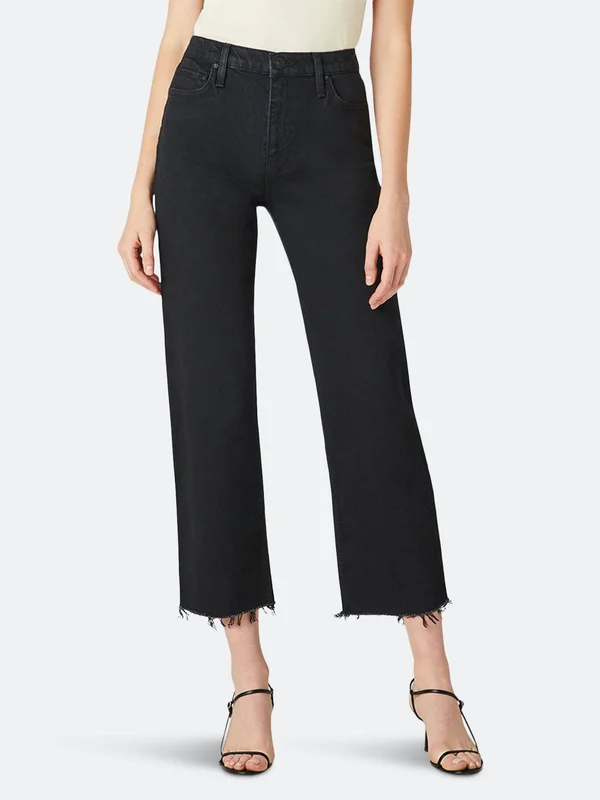 Hudson Remi High-Rise Crop Straight Jeans - Worn in, Women's, 29