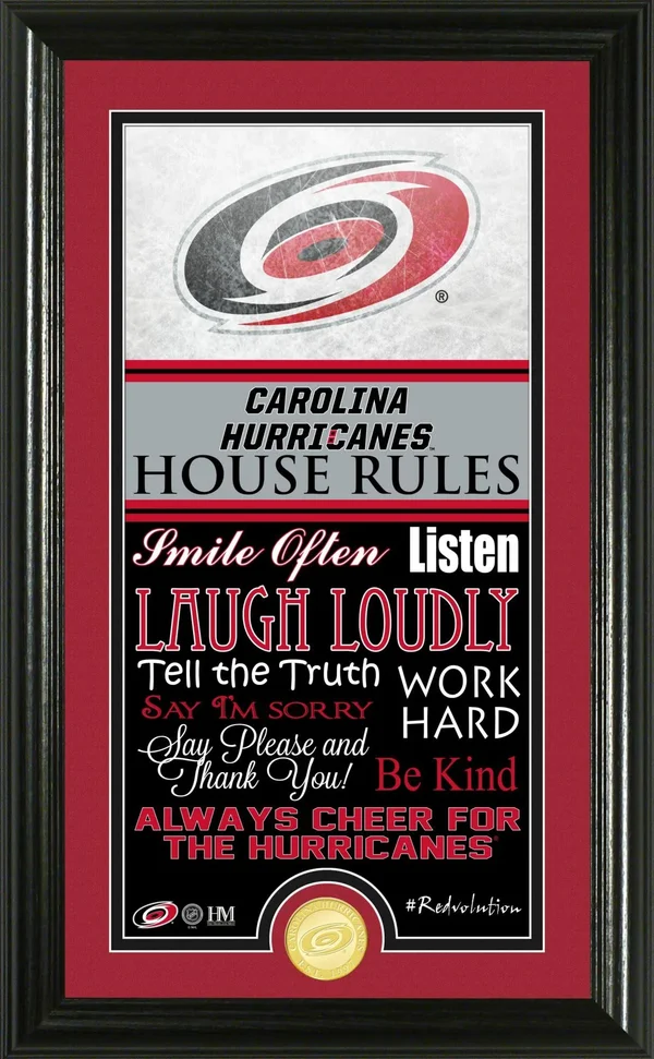 Highland Mint Carolina Hurricanes House Rules Supreme Bronze Coin Photo Mint