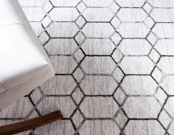 Unique Loom Matrix Trellis Tile Rug, Size: 7& 0 x 10& 0, Gray
