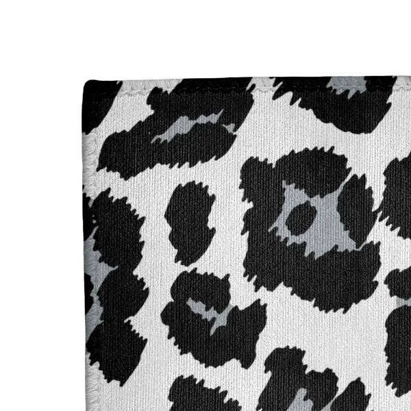Oakland Football Leopard Print Area Rug - Silver/White/Black - 2.5' x 8'