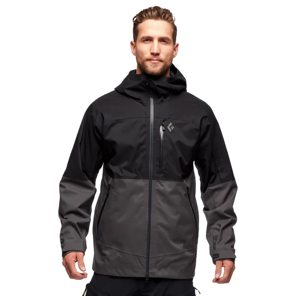 Black Diamond Men's BoundaryLine Mapped Jacket - Small - Black, Carbon