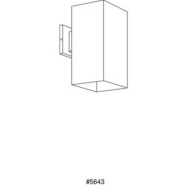 Progress Lighting P5643-20 Square Outdoor Wall Light Antique Bronze