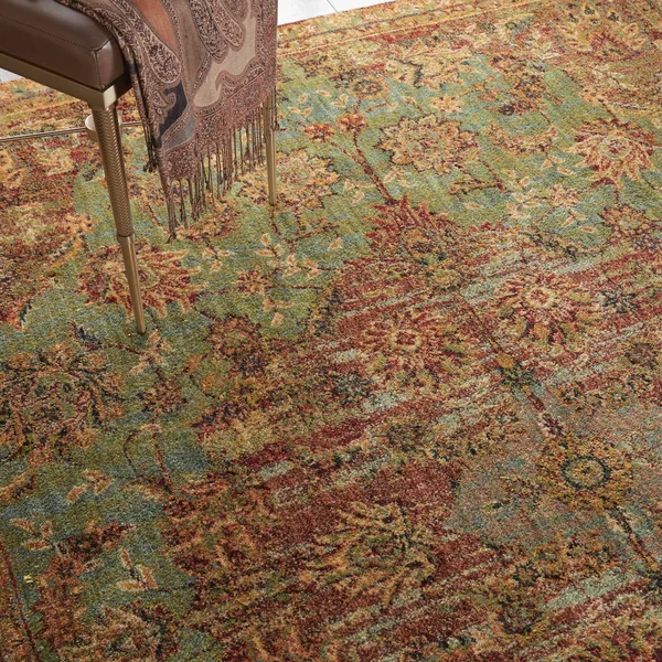 Nourison Vintage Tradition VGT01 Jade Area Rug