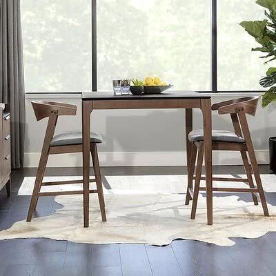 Monahan 7 - Piece Counter Height Dining Set Color: Dark Gray