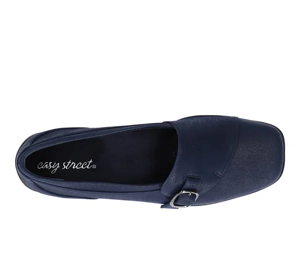 Easy Street Cinnamon Women's Slip on - Navy Size 8
