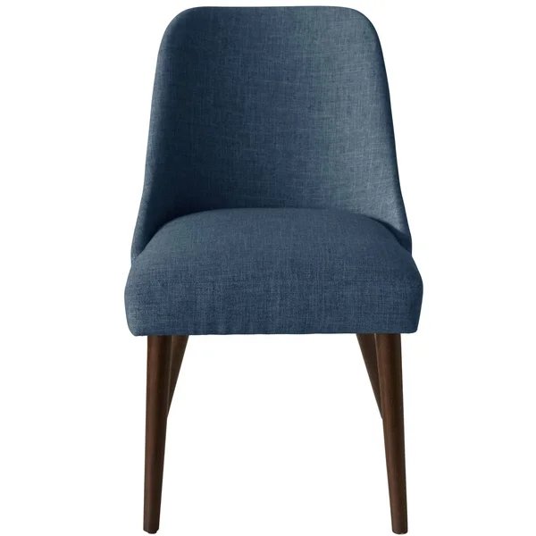 Geller Modern Dining Chair Dark Navy Linen - Project 62