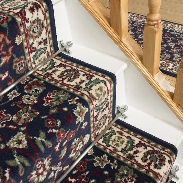 runrug USA Persian Blue Stair Carpet Runner Length: 35 foot, Width