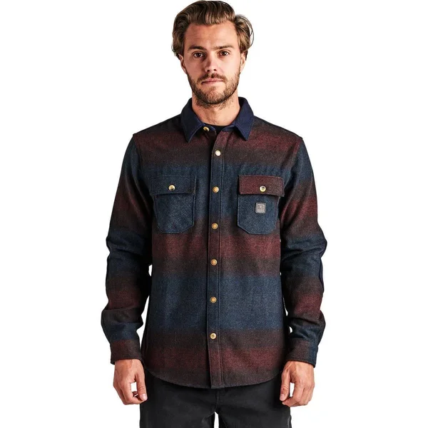 Roark Revival Nordsman Flannel Shirt - Men's Burgundy - XXL