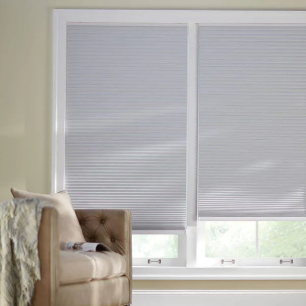 Home Decorators Collection Shadow White Cordless Blackout Cellular Shade - 45.5 in. W x 48 in. L