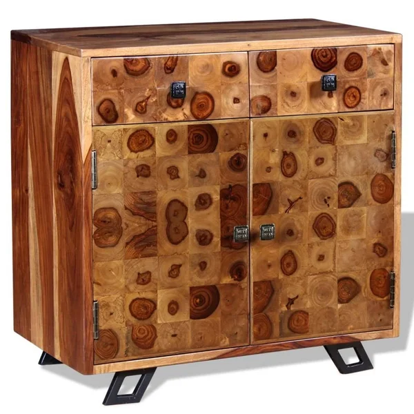 vidaXL Sideboard Solid Sheesham Wood 25.6x22x13.8x22x25.6x22