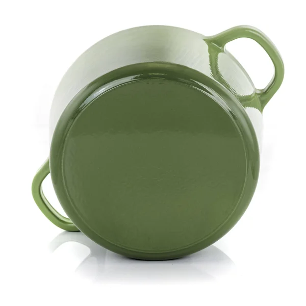 Crock-pot Classics 2 Piece 7 qt Enamel Cast Iron Dutch Oven in Green