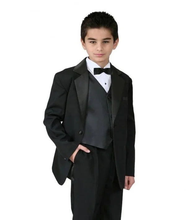 TuxedosOnline Boys Tuxedo Black Ring Bearer Infant Toddler Children Teen Tuxedos Black 5