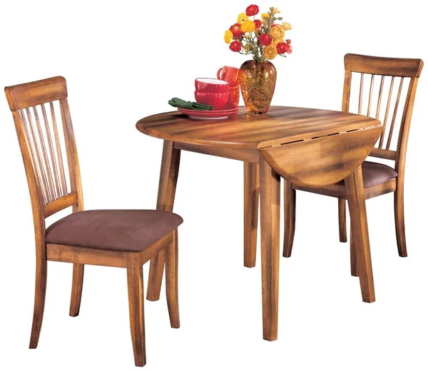 Ashley Berringer Round Drop Leaf Table, Rustic Brown