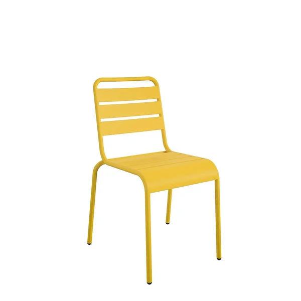 Novogratz Poolside Gossip - June Stacking Dining Chairs, 4 Pack, Yellow