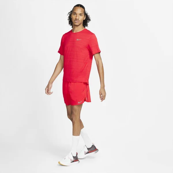 Nike Dri-Fit Miler Men's Running Top in Red, Size: 3XL, CU5992-657