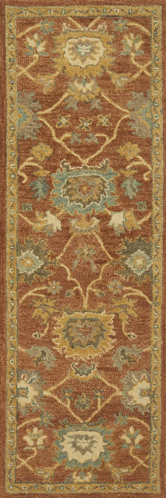 Loloi Underwood UN-01 2&6x22 x 7&6x22 Rust - Gold Rug
