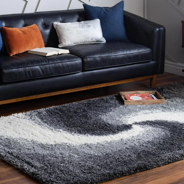Soft Touch Shag Smoke Gray 5x8 Area Rug