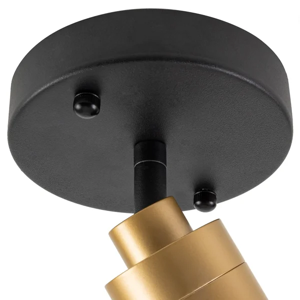 Vidalite Opal Gold Iron LED 3000K Monopoint Sconce Lighting with Flush Mount Spot Light with Rotating Head