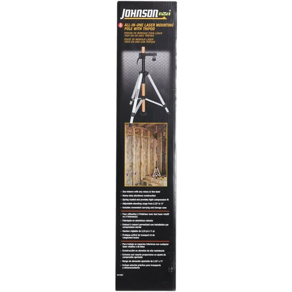 Johnson Level All-in-One Laser Mounting Pole with Tripod 40-6301