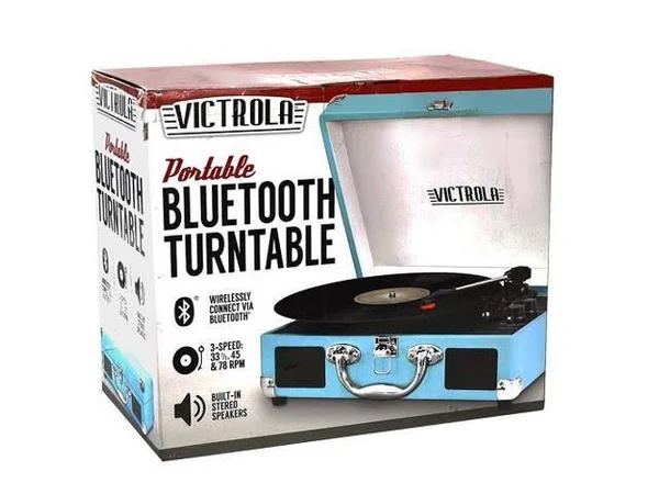 Victrola VSC-550BT Vintage Turntable - Turquoise