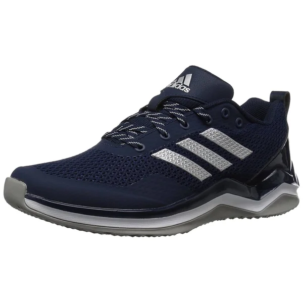 Men's Speed Trainer 3 Shoes, White/Silver/Black, 4.5, Adidas