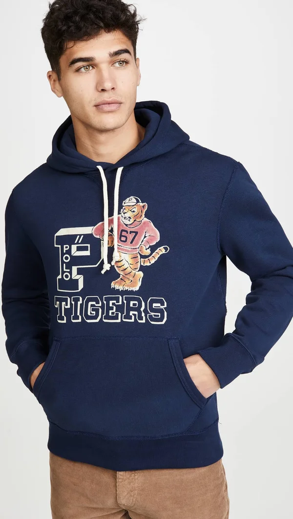 Polo Ralph Lauren Polo Tigers Fleece Hoodie - Navy - L