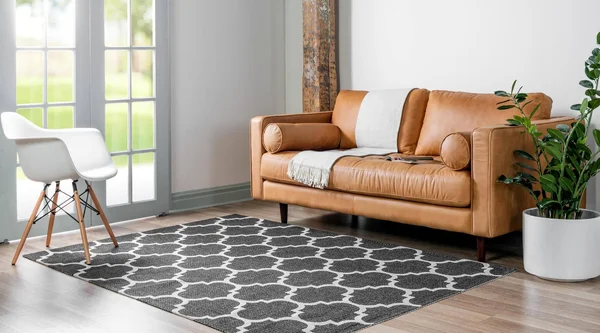Unique Loom Decatur Trellis Black/Ivory 4 ft. 2 in. x 6 ft. Area Rug