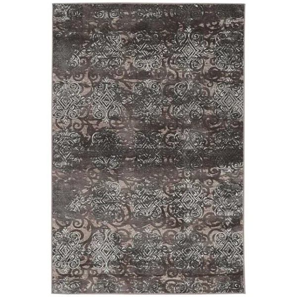 Riverbay Furniture 2' x 10' Power Loomed Runner Rug in Gray
