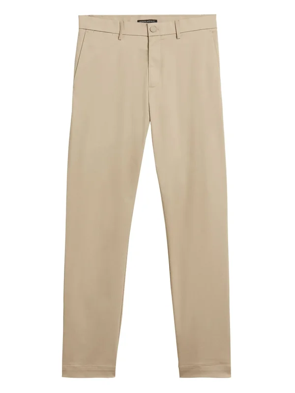 Banana Republic Men's Aiden Slim Core Temp Pant Sand Khaki Beige Size 34W 32L