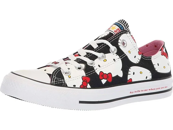 Converse Women's Chuck Taylor All Star Hello Kitty Ox Casual Shoes - Black - Size 8.5